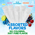 10 Count 1.5oz, Clear Italian Ice Freeze Pops, Freeze Pops Bulk Each is Great Dye Free Popsicles for Sharing, Snacking