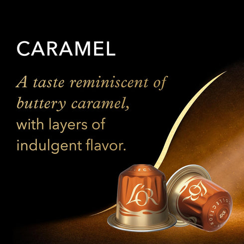 L'OR 30 Count Pack Espresso Capsules, Variety Vanilla/Chocolate/Caramel, Single-Serve Aluminum Coffee Capsules