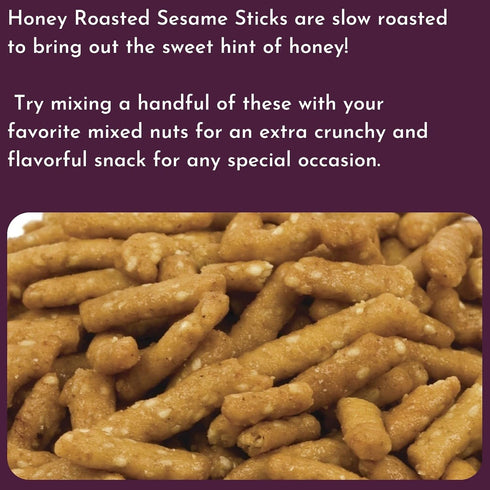 5 Lb WinCrest Bulk Honey Roasted Sesame Sticks - Case