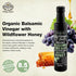 (Pack 2) VILLAGE BATCH Balsamic Vinegar Organic With Raw Organic Wildflower Honey Greek Dressing Balsamic Vinegar