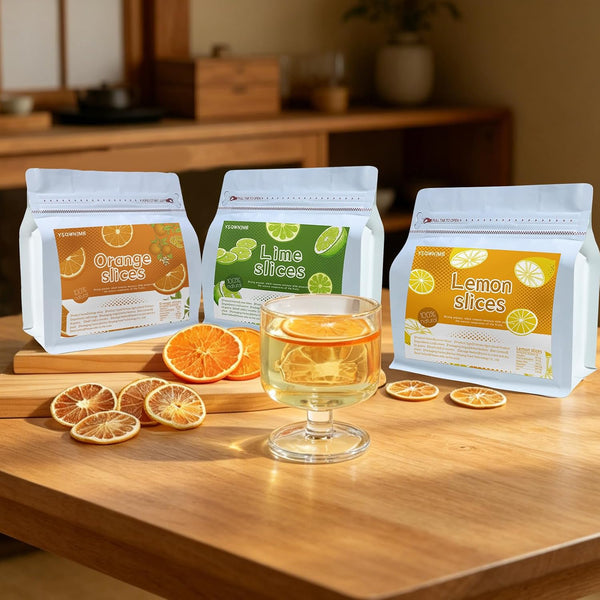3-Pack Dried Lemon Lime Orange Slices Dehydrated Fruit Slices for Cocktails Fruit