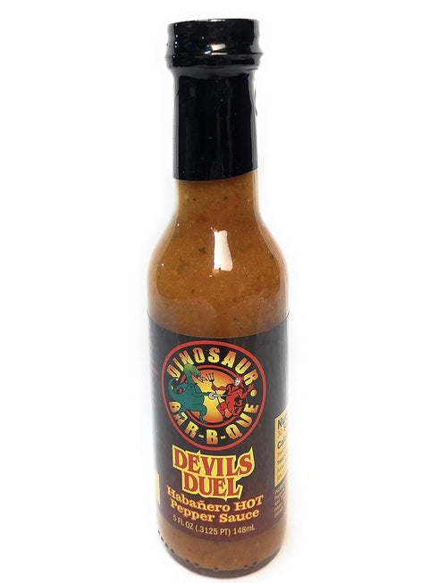 Dinosaur Sauce Hot Devils Duel Habnro, 5 oz