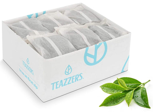 Teazzers Premium All-Natural Green Tea Bags Great for Foodservice Commercial Ice Tea