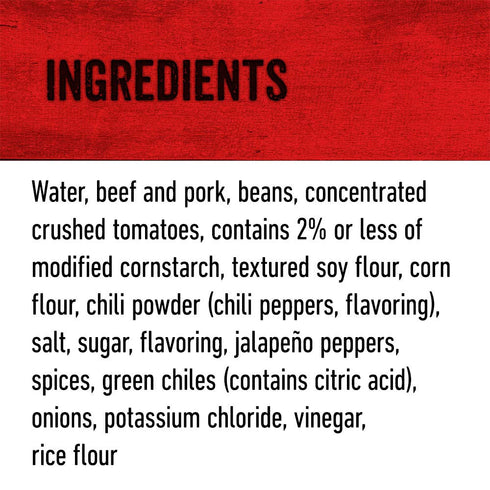 15 (Pack 6) Hormel Chili Hot with Beans, Ounce