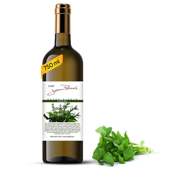 Chef Jean Pierre's Tuscan Herb Olive Oil - Naturally Infused, 750ml (25oz)