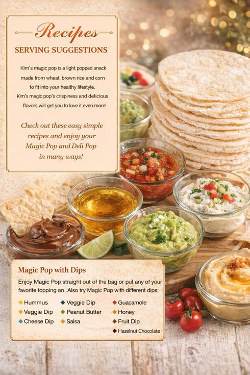 12 15 Kim's Magic Pop Freshly Popped Rice Cakes | Vegan | LentilFlavor | Bags | Cakes per Bag | Low Carb, Sugar Free