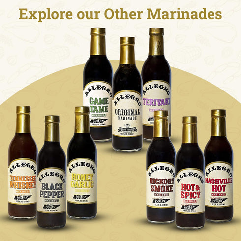 128 Oz (Pack 1) ALLEGRO - The Marinate Everything Marinades | Perfect Marinades for Meat & Veggies | Marinade