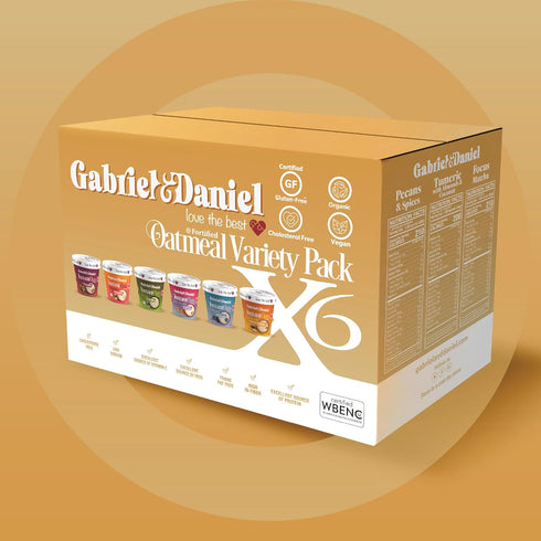 Gabriel & Daniel Organic Instant Oatmeal Variety Pack Non-GMO, Pure & Gluten