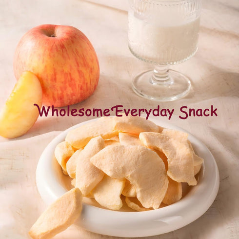 DGYLHBJ (7.05oz) 100% Freeze Dried Peeled Fuji Apple Slices - Natural Apple Crisps Snack for All Ages - No Added Sugar