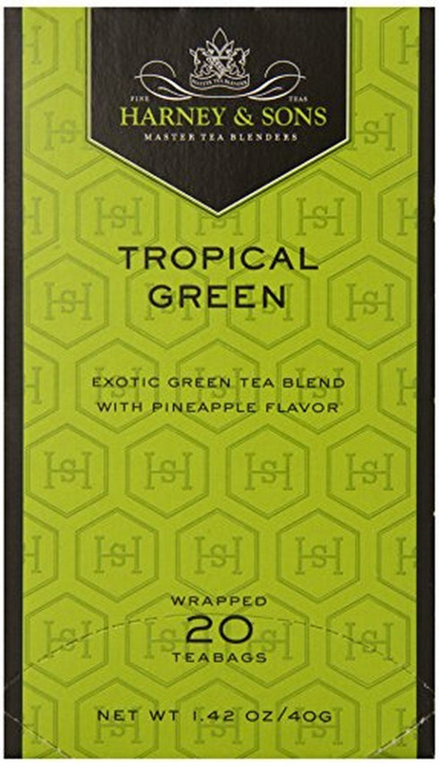 Harney & Sons, Tea, Tropical Green, Prem, Pack of 6, Size -