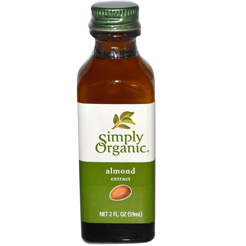 2 (59 ml) Simply Organic Almond Extract fl Ounce Liquid