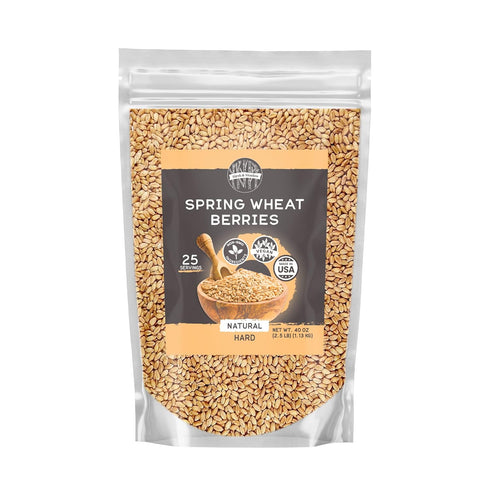 7-Grain Birch & Meadow Spring Red Wheat Berries and Hot Cereal Bundle, Various Sizes, Hearty Breakfasts, Non-GMO