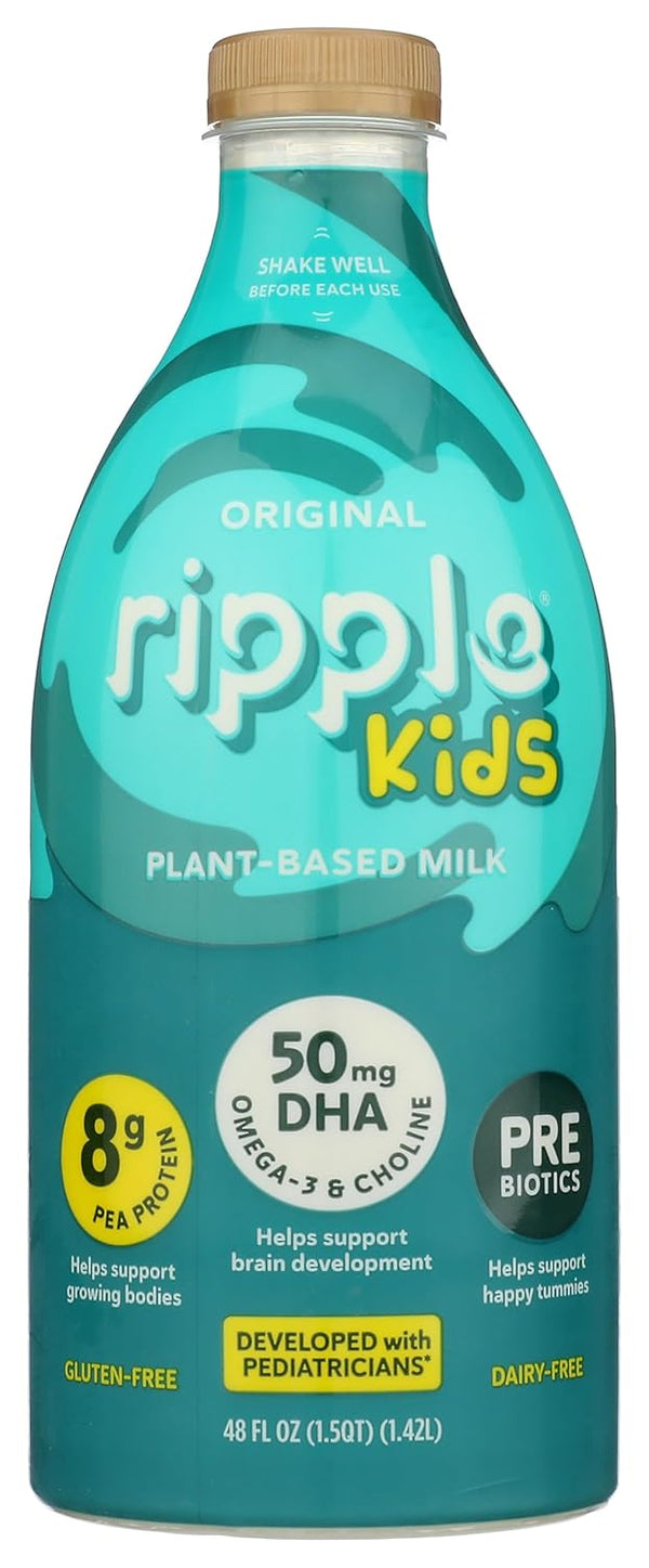 Ripple Kids Non-Dairy Milk, Vegan, Original, 48 Fl Oz