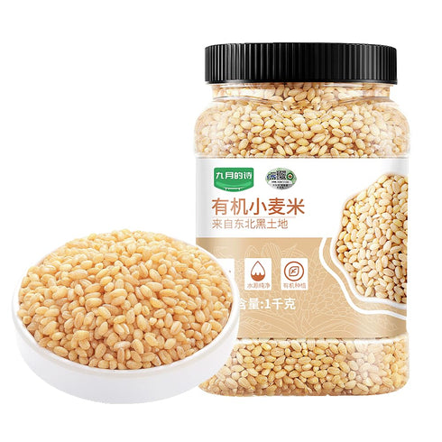 Pearl Wheat | 1000g / 35.27oz | PoetrySeptember Hulled Wheat Kernels Germ-Retained