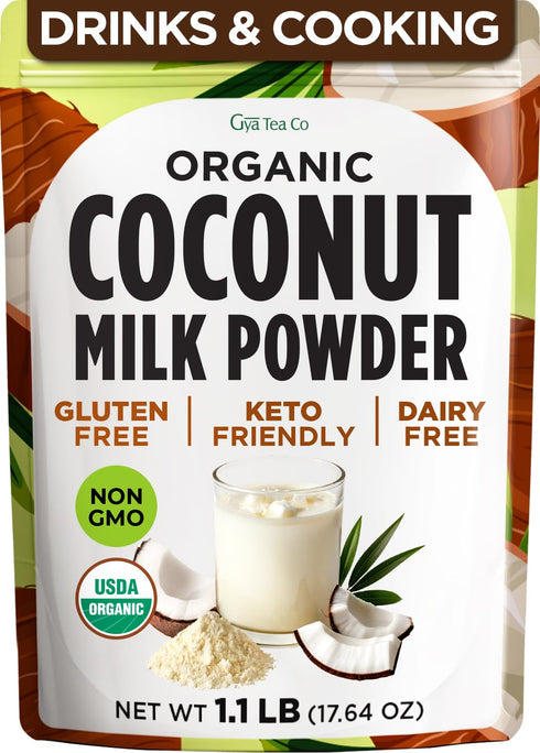 Gya Tea Co USDA Organic Coconut Milk Powder 1.1lb (17.64 Oz) -