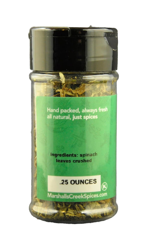Mini Jar of Spinach Flakes from Marshalls Creek Spices