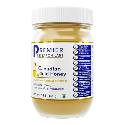 Premier Research Labs Canadian Gold Honey - Raw Honey, Pure Honey, Raw