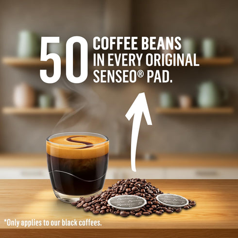 48 Count (1 Pack) Senseo Extra Strong Coffee Pods Dark Roast with Intense & Bold Flavor and Rich Crema Single-Serve