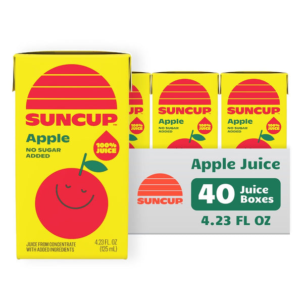 SunCup 100% Juice Boxes for Kids | No Added Sugar, No Dyes,