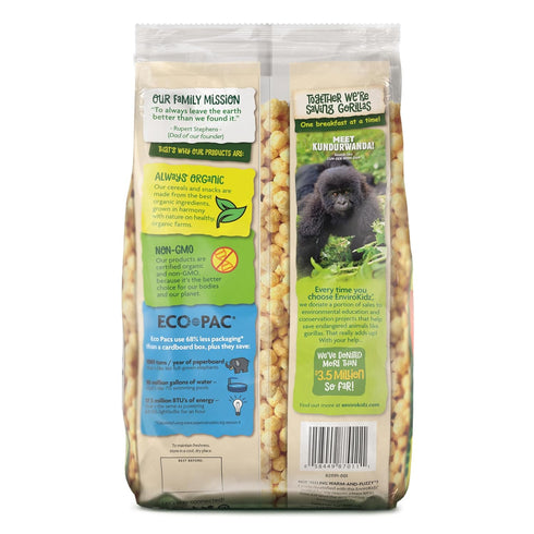 23 oz (Pack 1), Packaging, EnviroKidz Organic Gorilla Munch Cereal, of Corn Puffs, Gluten Free, Non-GMO, Earth Friendly