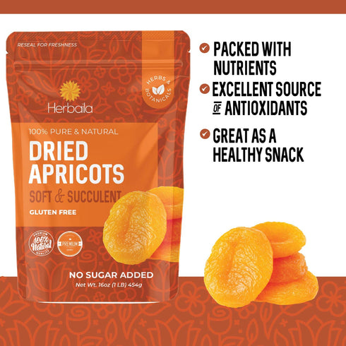 1 Dried Apricots No Sugar Added, Pound. Turkish Apricots Dried Fruit, Dry Apricot Bulk, Apricots. All Natural, Non-GMO.
