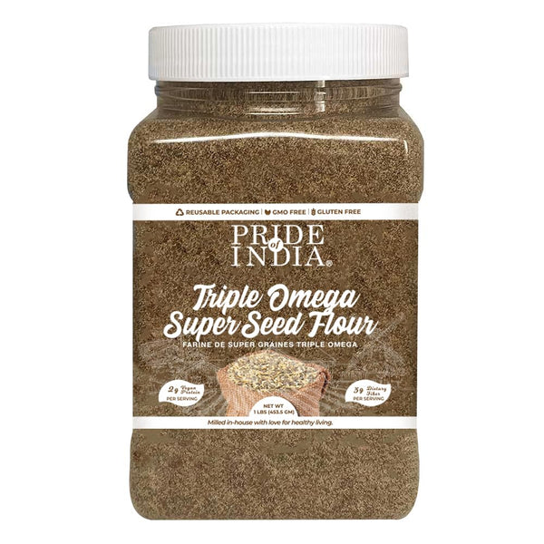 Pride of India- Triple Omega Superseed Flour 1 lbs (454 gm) Nutty