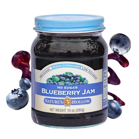Nature's Hollow Blueberry Jam: Sugar Free Jam and Preserves, Low Cal, Non