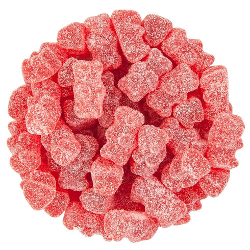 Gummy Gummy (3LB) Bayside Candy Sour Tart Cherry Fun Bears Red Sour-Sweet Bears That Pop with Flavor