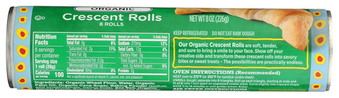 Immaculate Baking Co. IMMACULATE 8 OZ BAKING COMPANY Organic Crescent Roll