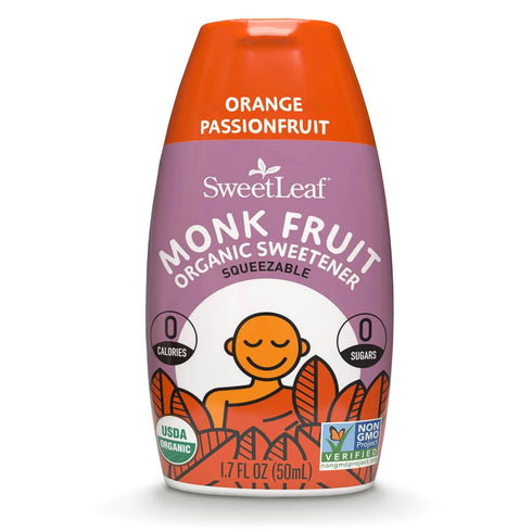 SweetLeaf Orange Passionfruit Liquid Monk Fruit - Monk Fruit Liquid Sweetener Drops,