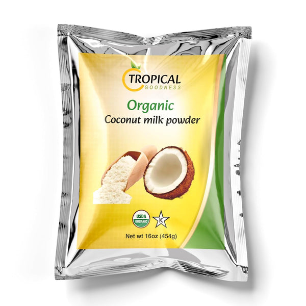 Tropical Goodness Organic Coconut Milk Powder 16 oz | No Added Sugar,
