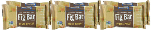 6 Count (Pack 4) Natures Bakery Whole Wheat Fig Bar, Peach Apricot