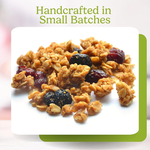 11oz (3 Pack) Jessicas Cherry & Berry Granola - Handmade, Non-GMO, Gluten-Free, Whole Grain