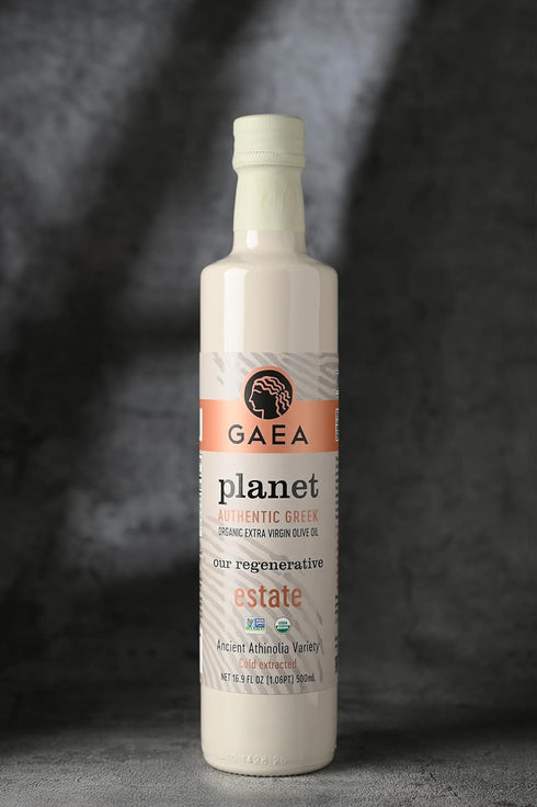 16.9 oz GAEA PLANET Organic Extra Virgin Olive Oil, fl | Cold Extracted Greek Olive Oil from Our Regenerative Estate |
