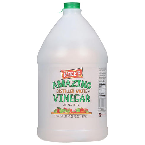 Mike's Amazing Distilled White Vinegar, 1 Gallon (128 fl oz), 5% Acidity