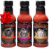 Pack (3 19oz Tony Pigg's Kick'n Hot BBQ Sauce Variety pk, ea- Fresno Reaper, Ghost, Creeper)- Hand Crafted Barbecue