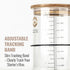 Cozy 34oz Bread Digital Sourdough Starter Jar Glass Fermentation Jar with Digital Temperature & Humidity Sensor |