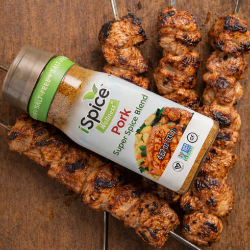 100% iSpice - Salt-Free | Sugar free | Pure Wellness Pork Seasoning Fat Free Super Spice Blend | All Natural