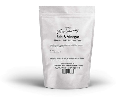 2 Set - Gourmet Fries Seasonings Salt and Vinegar, 2 Pound, 32