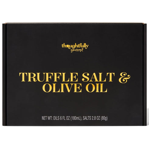 Set, 4 2 Set 6 Thoughtfully Gourmet, Truffle Salt & Olive Oil Gift Includes Premium Extra Virgin Olive Oil, Truffle
