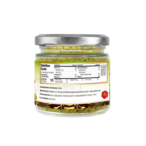 3.5 oz 100% Sanniti Pistachio Flour, Fine Pistachio Blend for Baking & Cooking Pure Pistachios Product of Italy