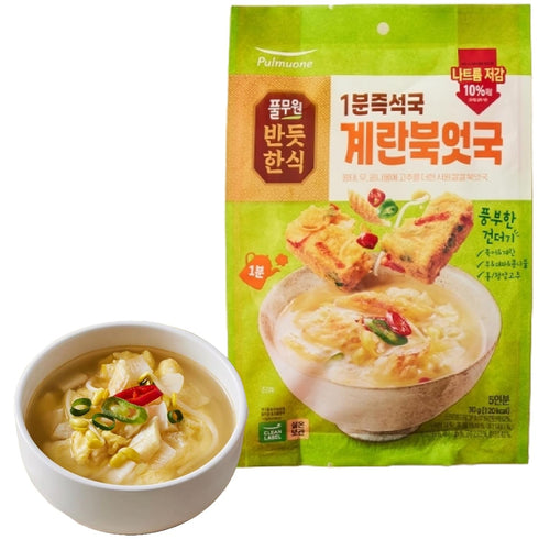 Korean Dried Pollack Soup Bugeot Guk/Miyeokguk Seaweed Soup 1Pack (5ea) Freeze Drying