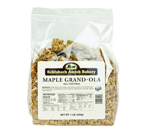 Schlabachs Amish Bakery Schlabach Amish Bakery All Natural Maple Grand-Ola Granola (Pack of 4 16