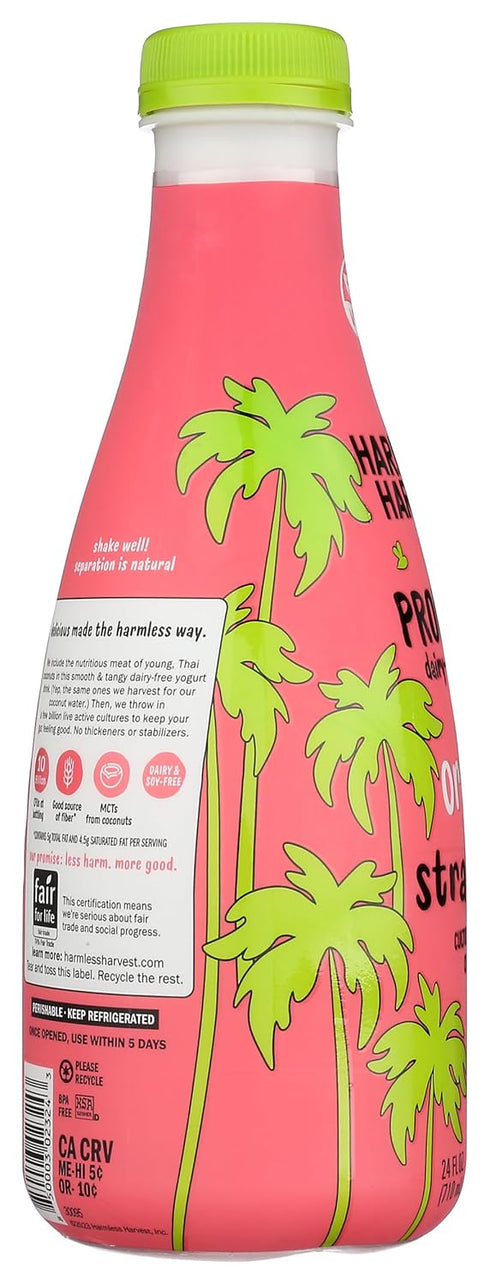 Harmless 24oz, 24 Oz Harvest Dairy-Free Drinkable Yogurt - Strawberry Fl
