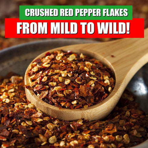 12 oz (Pack 2) Crushed Red Pepper Flakes, All Natural, Hot and Spicy Seasoning for Pizza, Pasta, Chili, Soup, Meat