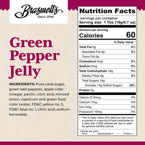 1946 (10.5 Braswells Sweet and Savory Jellies, Jams, and Preserves Small-Batch, Renowned Specialty, Made in USA, Since