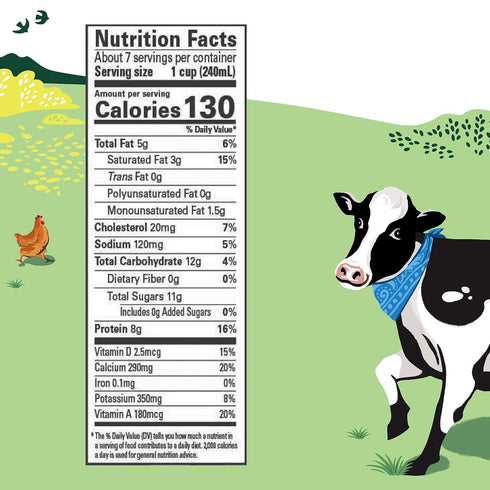 100% 2% 59 oz Organic Valley Grassmilk Grass Fed Reduced Fat Milk, Organic, fl