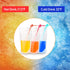 Yamgqus 100PCs 100PCS 17oz (100 Pack) Drink Pouches with Individual Wrapped Straws, Freezable Juice Pouches DIY