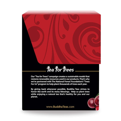 Buddha Teas Organic Wild Cherry Bark Tea - OU Kosher, USDA Organic, 18 Bleach-Free Tea Bags