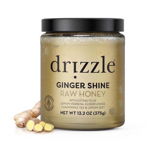 Drizzle Ginger Shine Raw Honey - All Natural Pure Raw Honey with